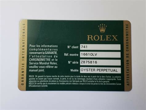 rolex warranty card for sale|Rolex 5 year warranty.